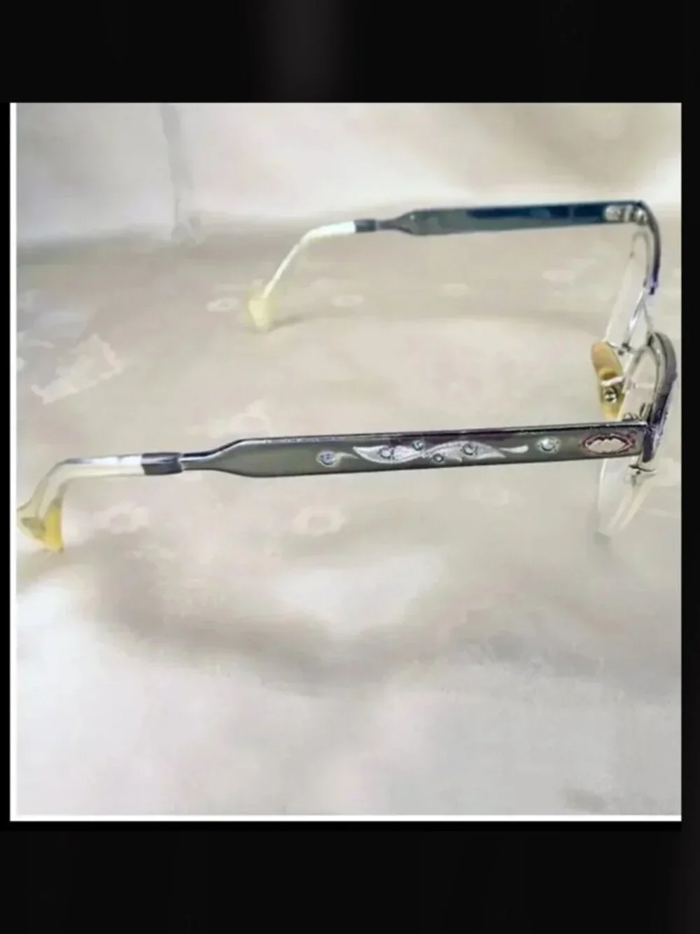 Vintage Cat Eye Glasses With Rhinestones 40s Retro Eyeglasses - Picture 2 of 10